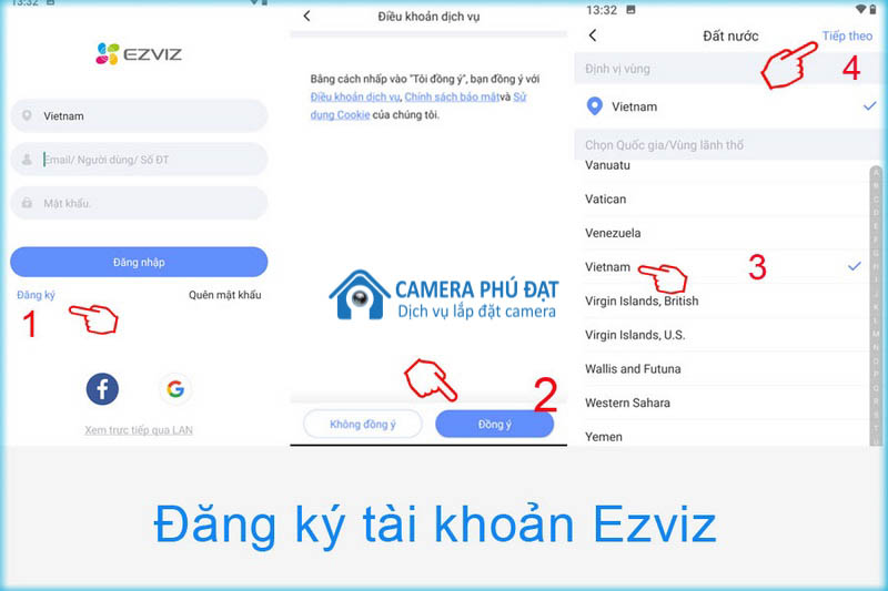 Cách cài đặt camera Ezviz trên điện thoại 