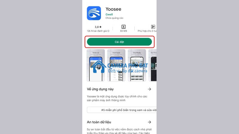 cách cài đặt camera Yoosee trên điện thoại