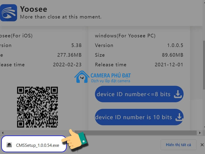 Cách cài đặt camera Yoosee 