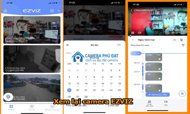 Cách xem lại camera trên điện thoại 