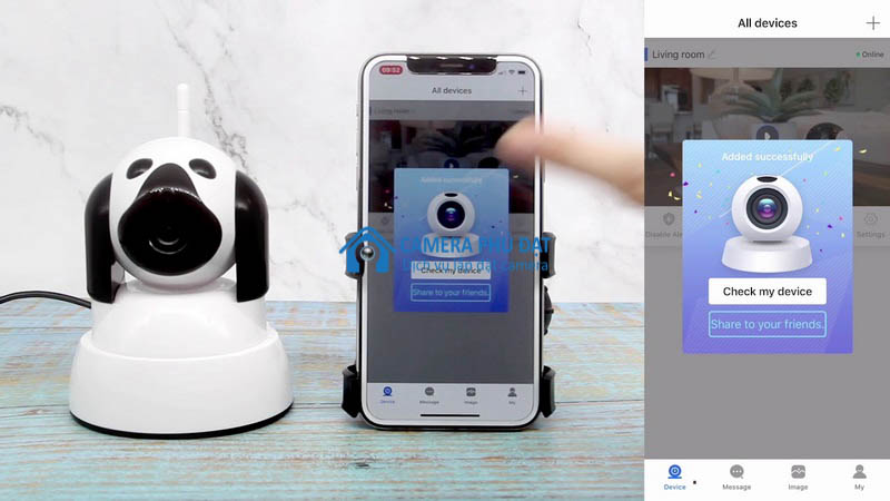 Cách chia sẻ camera wifi cho điện thoại khác